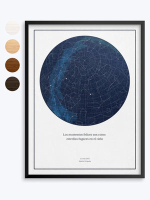 Poster in Museumsqualität aus mattem Papier mit Holzrahmen